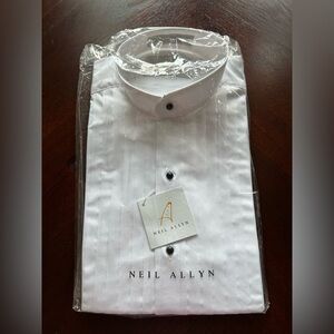 NEW Neil Allyn Men's Classic White Dress Shirt size BM